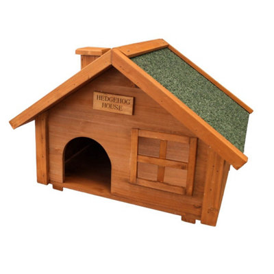 Gardening Naturally Premium Wooden Hedgehog House from B&Q