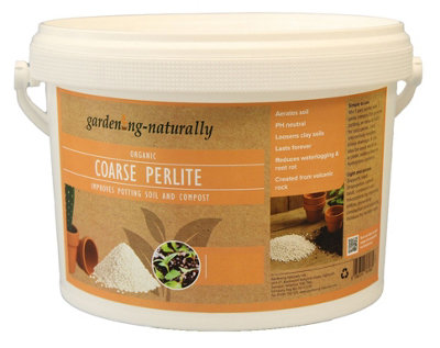 Gardening Naturally 5L Horticultural Grade Premium Perlite 3-6mmTub from B&Q