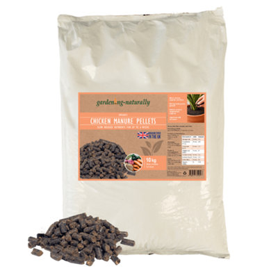 Gardening Naturally Chicken Manure Pellets Organic Fertiliser 10Kg from B&Q