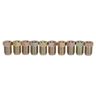 AB Tools Steel Male Brake Pipe Union Fittings 12mm X 1mm For 3/16" Brake Pipe 10Pc from B&Q