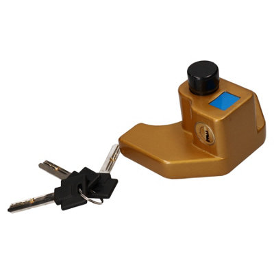Trailer Hitch Coupling Lock / Caravan Security Lock For Pressed Steel Couplings from B&Q