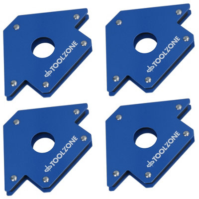 AB Tools 4 X 4" Magnetic Large Welding Magnet Holder For Up To 50Lbs 45 90 135 Angles from B&Q