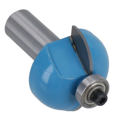 B&Q -  Tct Cove Box Router Bit Bearing Guided 35mm D 12.7mm Rad Cutter 1/2 Shank