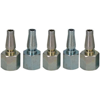 Ab Tools 5Pk Schrader Profile 17 Series Male Fitting 1/4" Bsp Female Thread Air Line Hose