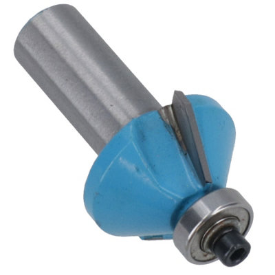 AB Tools Tct 45 Degree Bearing Guided Chamfer Router Bit 30mm D Cutter 1/2" Shank from B&Q