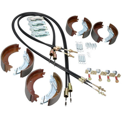 AB Tools Brake Shoe & Cable Full Refurb Kit For Ifor Williams Tipper Trailer Tt85 2700Kg from B&Q