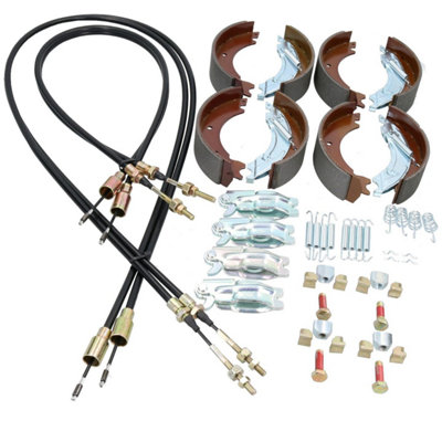 AB Tools Brake Shoe & Cable Full Kit For Ifor Williams Plant Trailer Gx84 & Gx105 2700Kg from B&Q