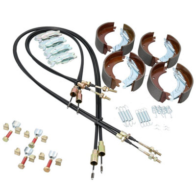 AB Tools Brake Shoe & Cable Full Refurb Kit For Ifor Williams Goods Trailer Gd84 2700Kg from B&Q