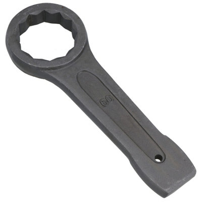 Ab Tools 60Mm Slogging Box End Striking Ring Wrench Spanner Bi-Hex 12 Sided Metric