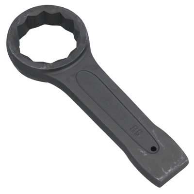 Ab Tools 85Mm Slogging Box End Striking Ring Wrench Spanner Bi-Hex 12 Sided Metric