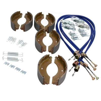 AB Tools Brake Shoe & Cable Full Kit For Indespension Plant Trailer G35126Ap 3500Kg from B&Q