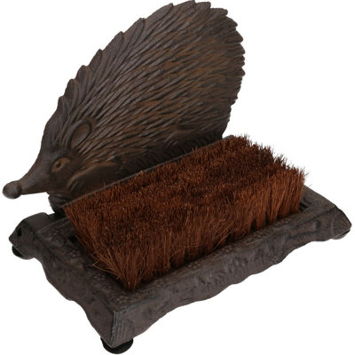 B&Q -  Hedgehog Door Stop Shoe Welly Boot Brush Scrub Muck Mud Scraper House