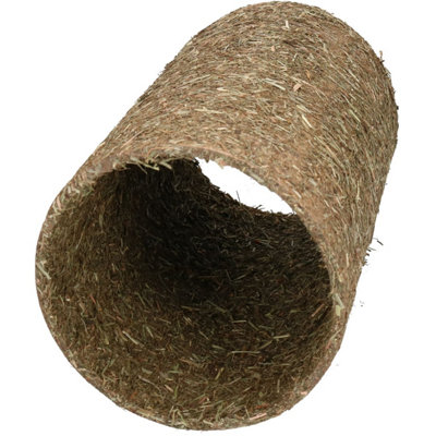 AB Tools Small Pet Guinea Pig Naturals Treat Hay 'n' Hide Meadow Tunnel 15X15X25Cm from B&Q