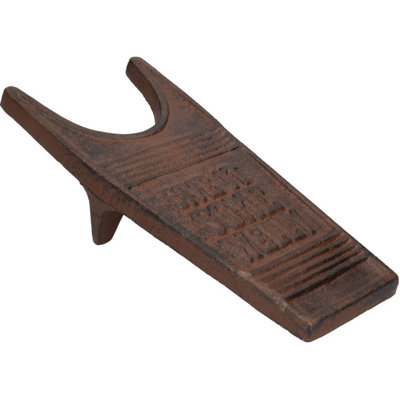 AB Tools Boot Jack 'give It Some Welly' Shoe Remover Door Cast Iron Puller Wellington from B&Q