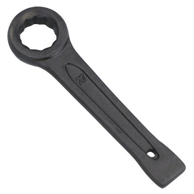 Ab Tools 27Mm Slogging Box End Striking Ring Wrench Spanner Bi-Hex 12 Sided Metric