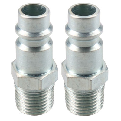 B&Q -  Pcl Xf Series Air Line Hose Fitting Male Adaptor 1/4" Bsp Male Thread Aa7102 X 2