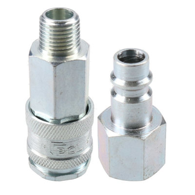 Ab Tools Pcl Xf Series Female Coupler 1/4" Bsp Male Thread & Male Fitting Air Adaptor