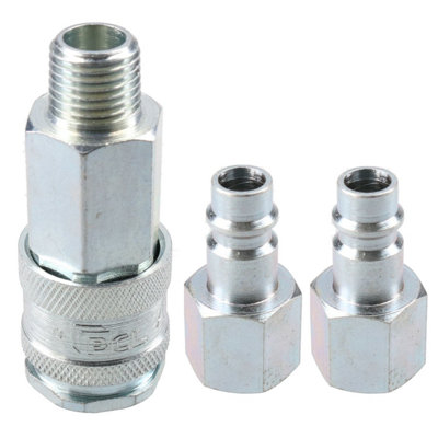Ab Tools Pcl Xf Series Female Coupler 1/4" Bsp Male Thread & Male Fitting Air Adaptors