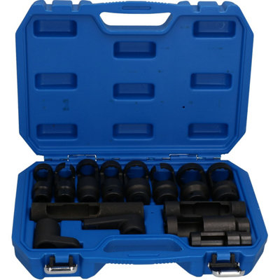 AB Tools 14Pc Diesel Injector Lambda Oxygen Sensor Sockets Remover Installer 1/2" Drive from B&Q