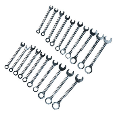 AB Tools Metric And Imperial Mini Combination Spanner Set 411mm 3/167/16 20Pc from B&Q