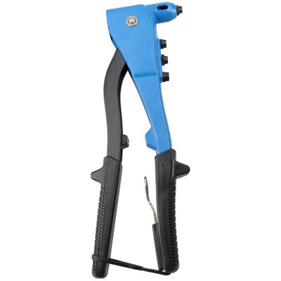 AB Tools Pop Pot Riveter Rivet Tool Nozzles 2.4mm4.8mm With 320 Assorted Alu Rivets from B&Q