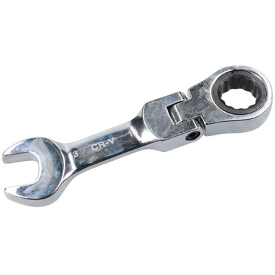 AB Tools 13mm Stubby Metric Flexible Flexi Head Ratchet Combination Spanner 72 Teeth from B&Q