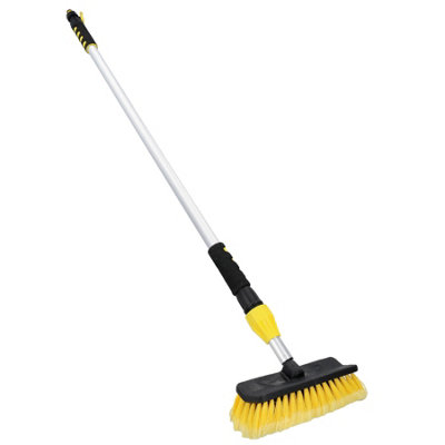 AB Tools 2M Extendable Aluminium Car Wash Brush Telescopic Hose Water Cleaning Mop from B&Q