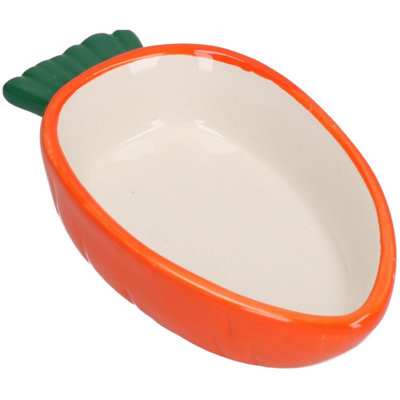 AB Tools Small Animals  Pet Carrot Shaped Bowl For Nibbles Food 5.3" from B&Q