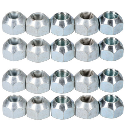 AB Tools M16 Conical Wheel Nuts Nut Pack Of 20 For Trailer Caravan Suspension Hubs from B&Q
