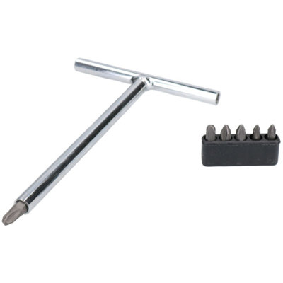 AB Tools T Handle Jis Screwdriver Ph1 Ph2 Ph3 For Japanese Standard Screws 7Pc Set from B&Q