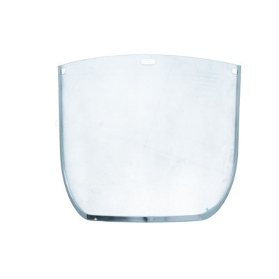 AB Tools Clear Polycarbonate Safety Helmet Visor Lens 8"x12" Face Protection Mask Shield from B&Q
