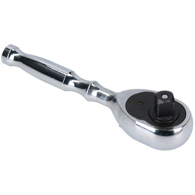AB Tools 1/2" Drive Stubby Ratchet Socket Driver 72 Teeth Reversible Quick Release from B&Q