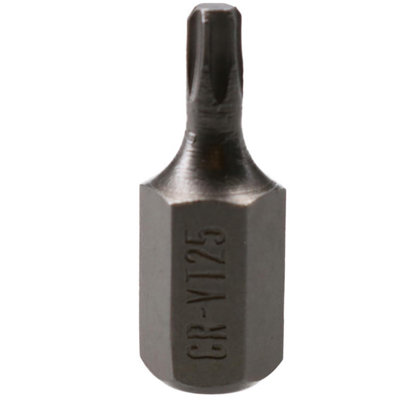 AB Tools T25 Torx Star Bit 30mm Length 10mm Shank Chrome Vanadium Hardened Tip Cr-V from B&Q