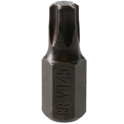 AB Tools T45 Torx Star Bit 30mm Length 10mm Shank Chrome Vanadium Hardened Tip Cr-V from B&Q