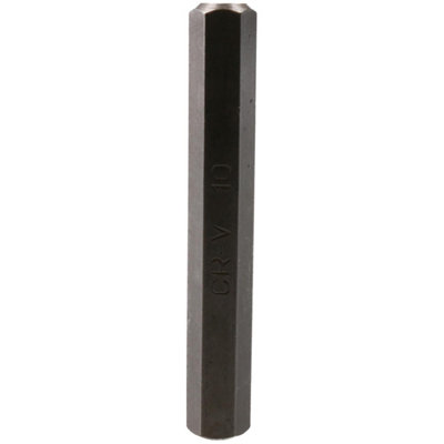 AB Tools 10mm Hex Allen Key Bit 75mm Length 10mm Shank Chrome Vanadium Hardened Tip from B&Q