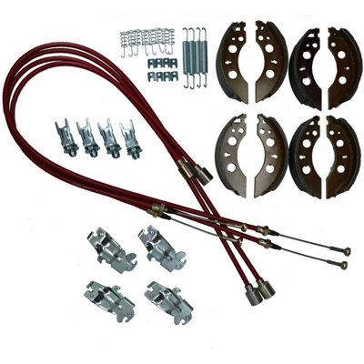 AB Tools Brake Shoe & Cable Full Kit For Indespension Super Roller Coaster 5 Boat Trailer from B&Q