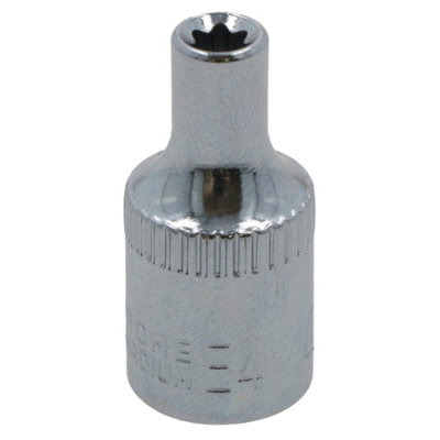 AB Tools E4 Female Torx Socket Star Bit 1/4" Drive Standard External Chrome Vanadium from B&Q