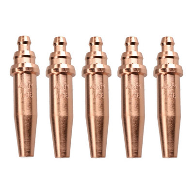 AB Tools Anm Acetylene Oxygen Gas Cutting Nozzle Tip Standard Length 1/16" 10-75mm 5Pk from B&Q