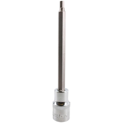 AB Tools 5mm Hex Allen Key Long Bit Internal Socket Metric 1/2" Drive 140mm Length Cr-V from B&Q