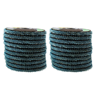 AB Tools 120 Grit Zirconium Flap Discs For Sanding Grinding Removal 4-1/2In Grinder 20Pc from B&Q