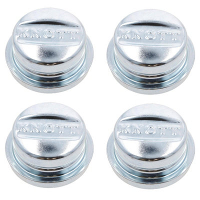 AB Tools 4 Pack 64mm Knott Dust Cap Wheel Hub Trailer Caravan Bearing Grease from B&Q