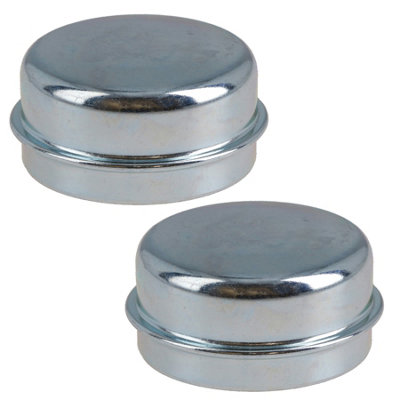 AB Tools 2 Pack Replacement 52mm Dust Cap Wheel Hub Trailer Bearing Grease Cover from B&Q