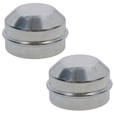 B&Q -  2 Pack 47mm Avonride Dust Cap Wheel Hub Trailer Bearing Grease Cover