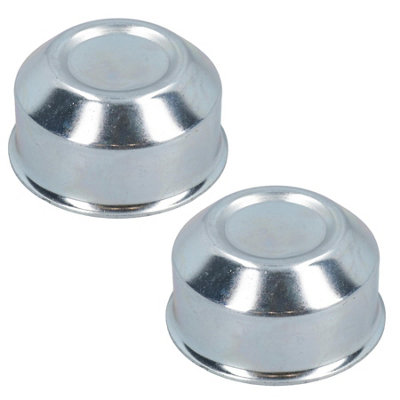 AB Tools 2 Pack 60mm Avonride Dust Cap Wheel Hub Trailer Bearing Grease Cover from B&Q