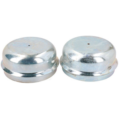 AB Tools 2 Pack 65mm Indespension Dust Cap Wheel Hub Trailer Bearing Grease Cover from B&Q