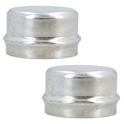 AB Tools 2 Pack Replacement 50.5mm Dust Cap Wheel Hub Trailer Bearing Grease Cover from B&Q