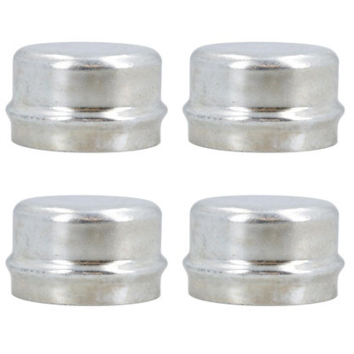 AB Tools 4 Pack Replacement 50.5mm Dust Cap Wheel Hub Trailer Bearing Grease Cover from B&Q