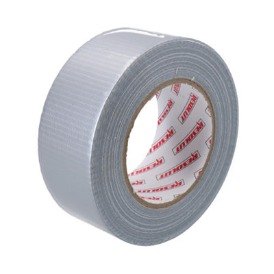 B&Q -  Heavy Duty Waterproof Silver Duct Tape 50mm Wide X 50 Metres Total Length