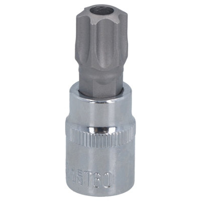 AB Tools T60 3/8" Drive Tamper Proof Torx Star Bit 48mm Tamper Torx Chrome Vanadium Steel from B&Q