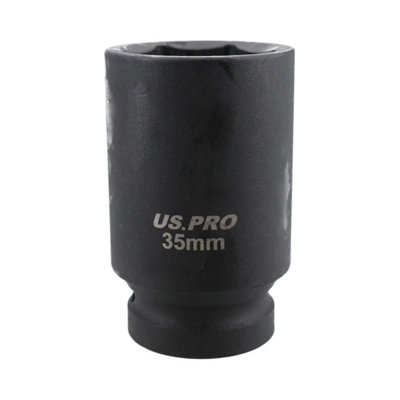 Ab Tools 35Mm Deep Impact Socket 3/4" Drive Single Hex 6 Point Chrome Vanadium Steel